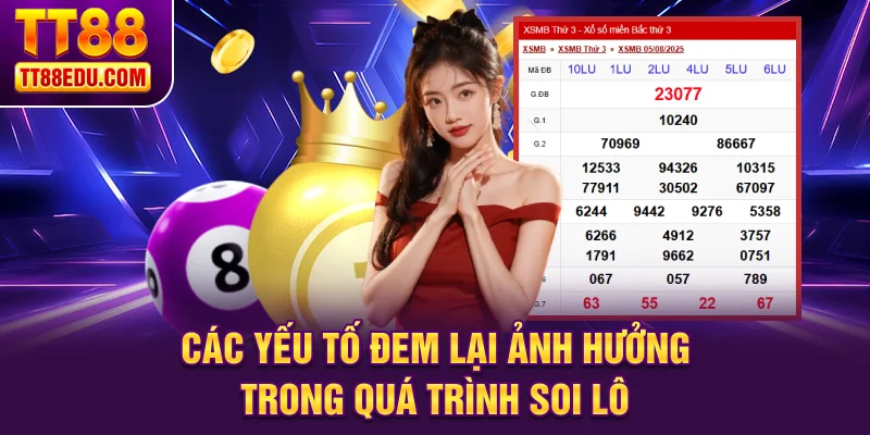 Các yếu tố đem lại ảnh hưởng trong quá trình soi lô